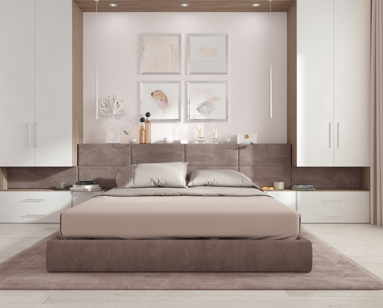 Просторная квартира в пастельных тонах