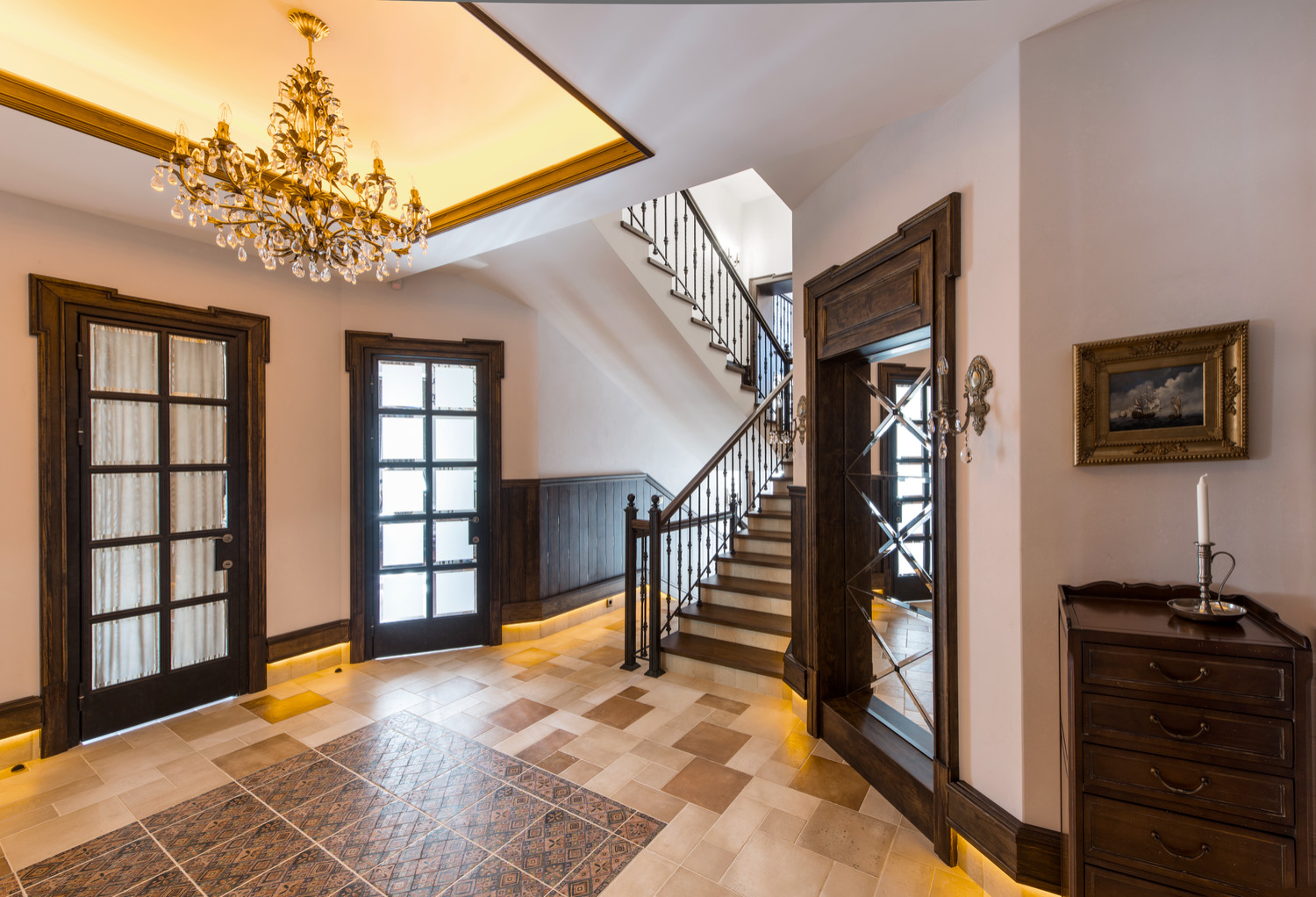 Интерьеры дома в поселке "Третья Охота"