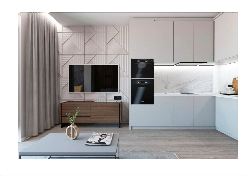 Однокомнатная квартира для молодого мужчины ЖК Снегири