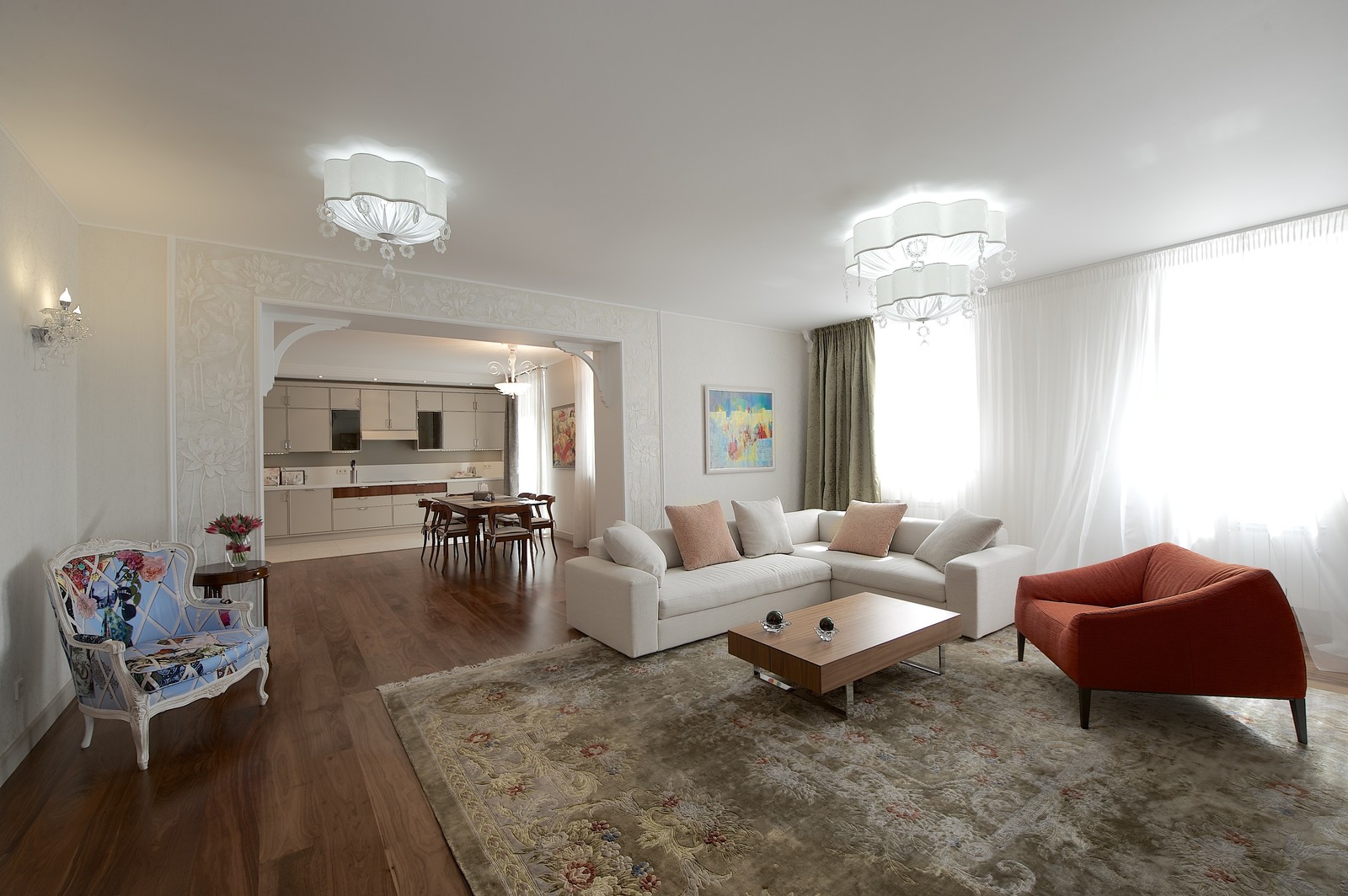 Интерьер квартиры 120 кв.м.