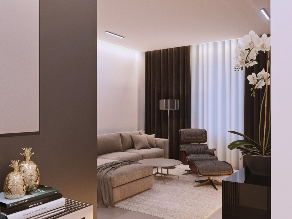 Интерьер квартиры в  ЖК "Дом на Фрунзенской". Санкт-Петербург