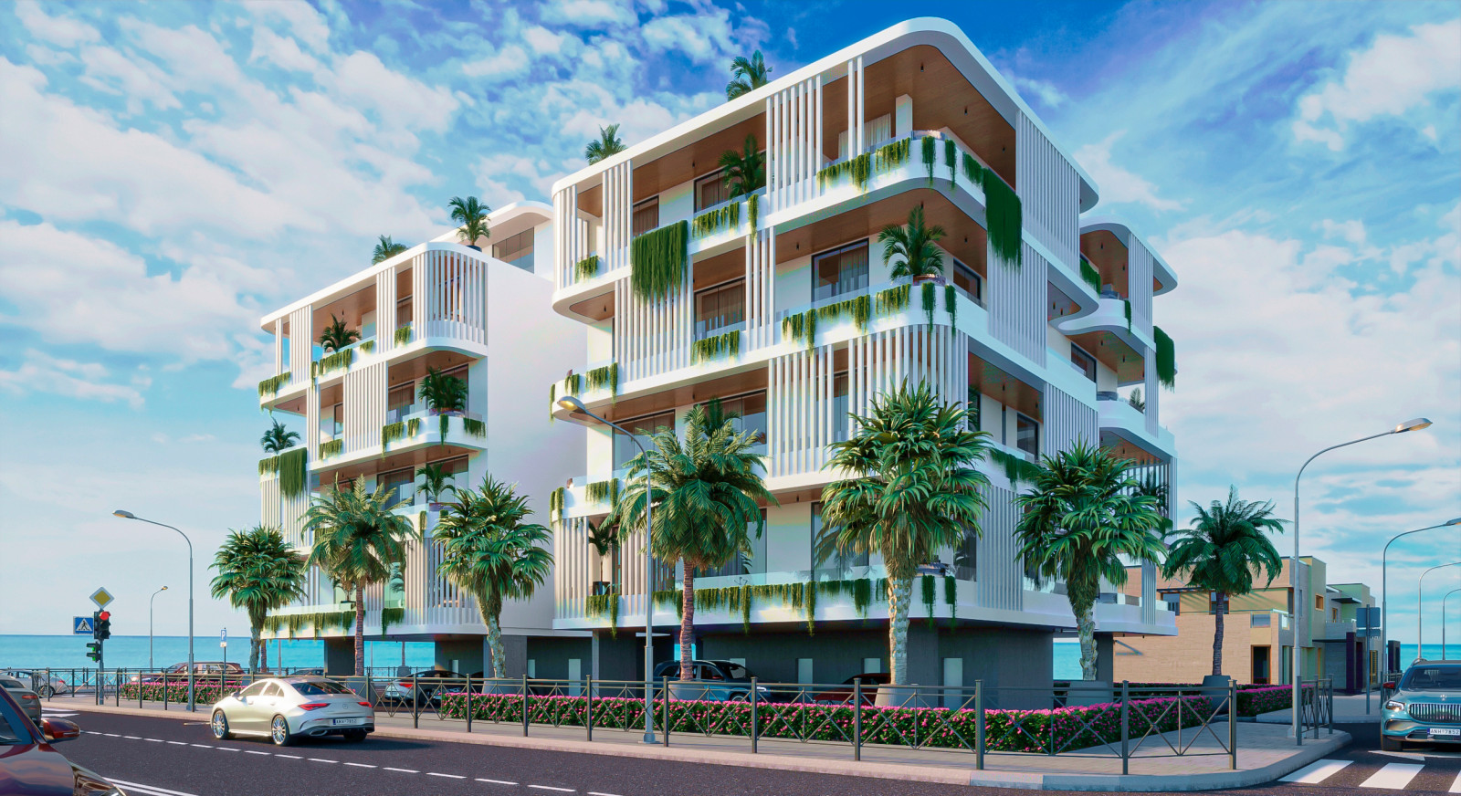 Обложка проекта: Концепция здания апарт-отеля на о. Кипр для строительной компании evolux