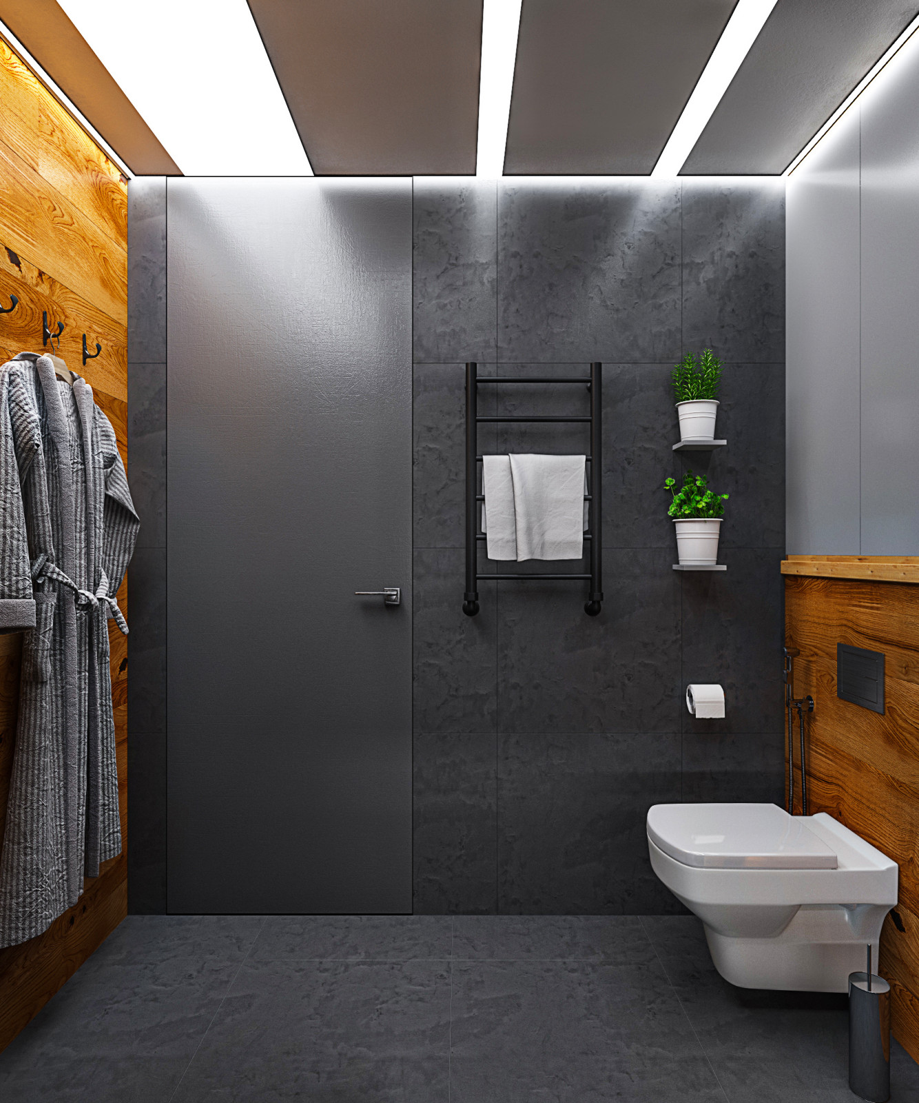 Интерьер небольшой двухуровневой квартиры студии в стиле лофт