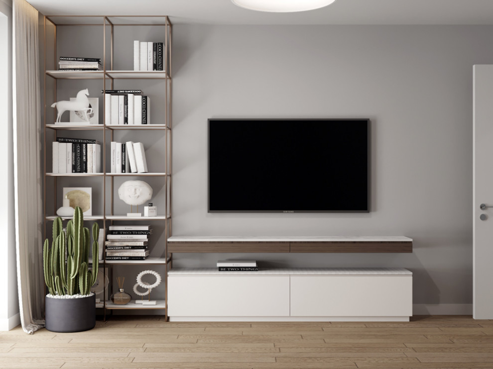 Дизайн интерьера квартиры в ЖК Метрополия площадью 64 кв.м.