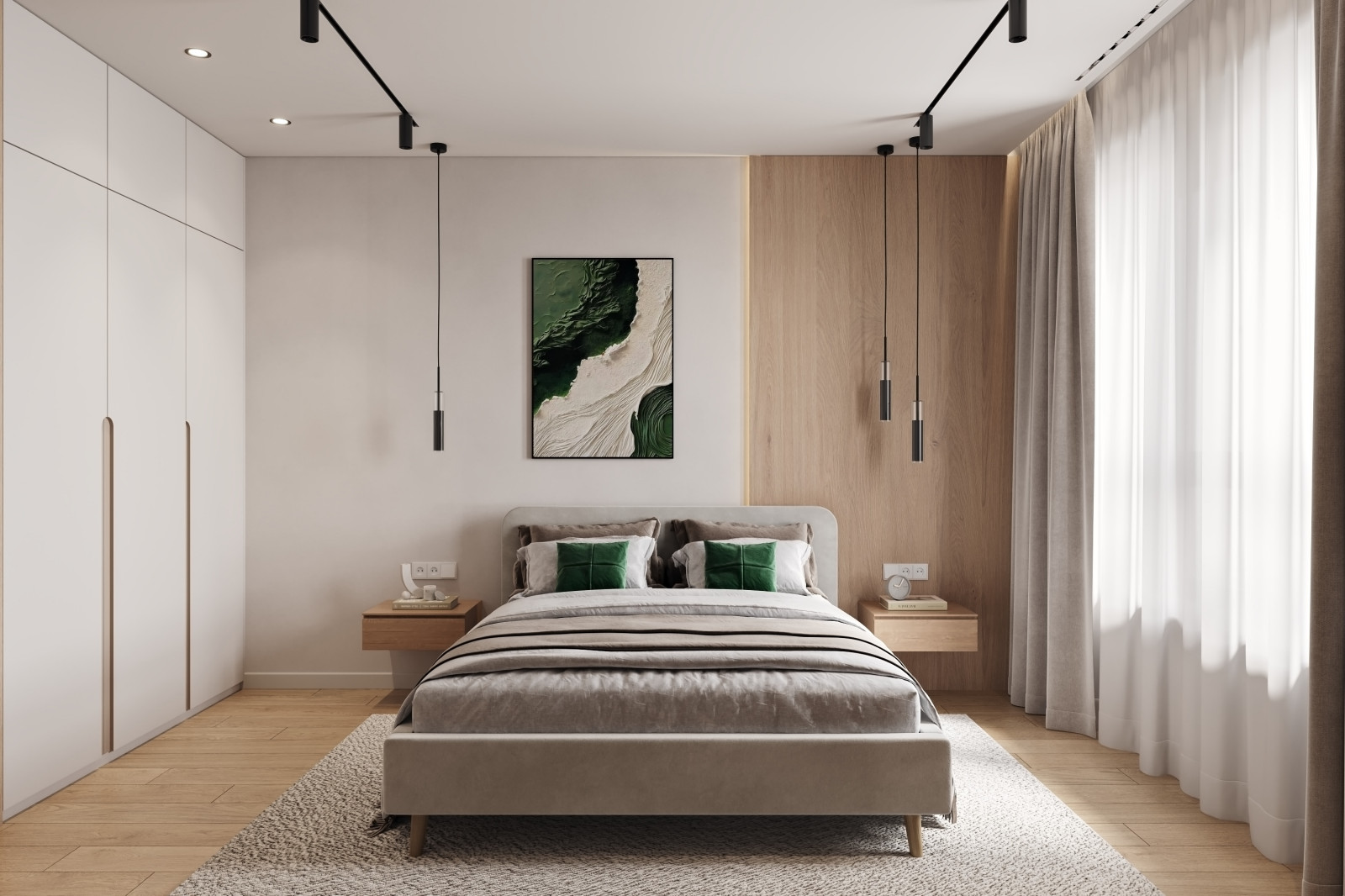 Дизайн интерьера квартиры в современном стиле в ЖК Селигер Сити, Москва