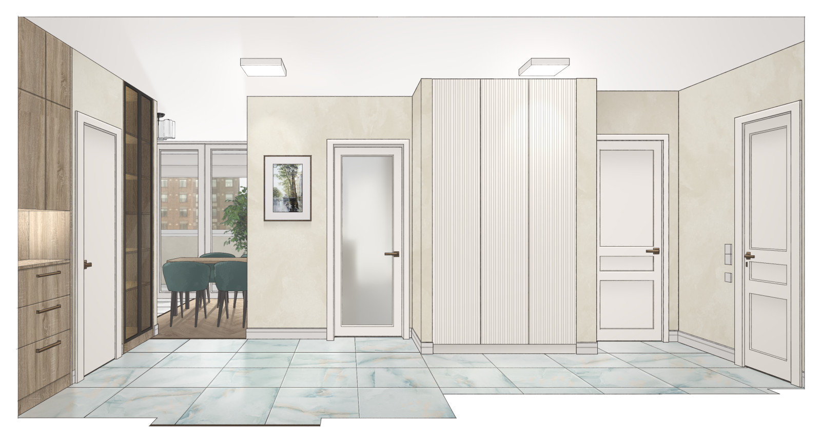 Квартира в стиле контемпорэри