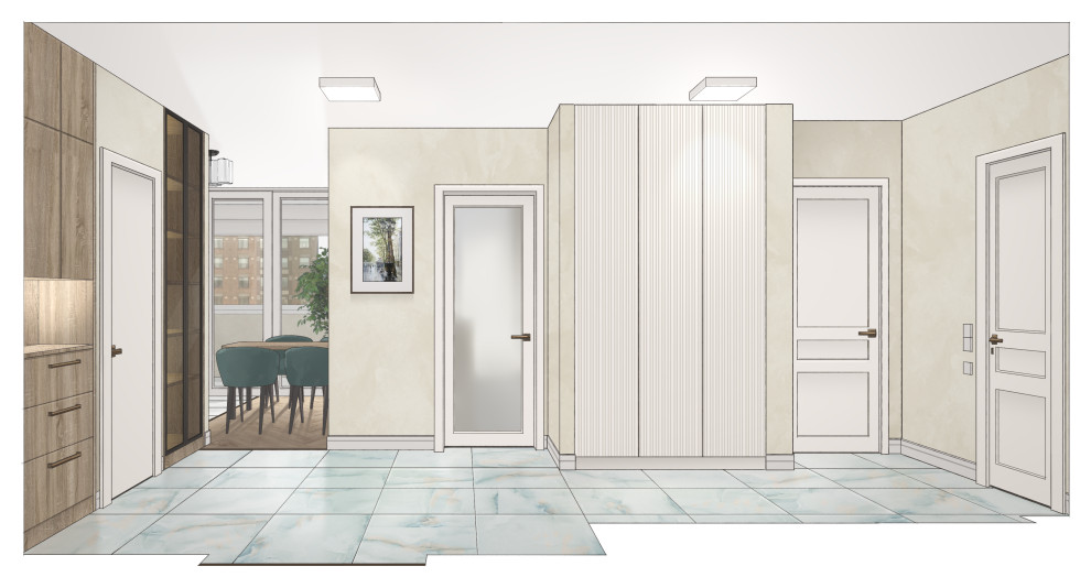 Квартира в стиле контемпорэри