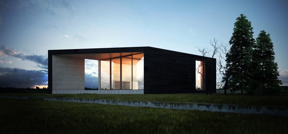 Проект дома в стиле минимализм