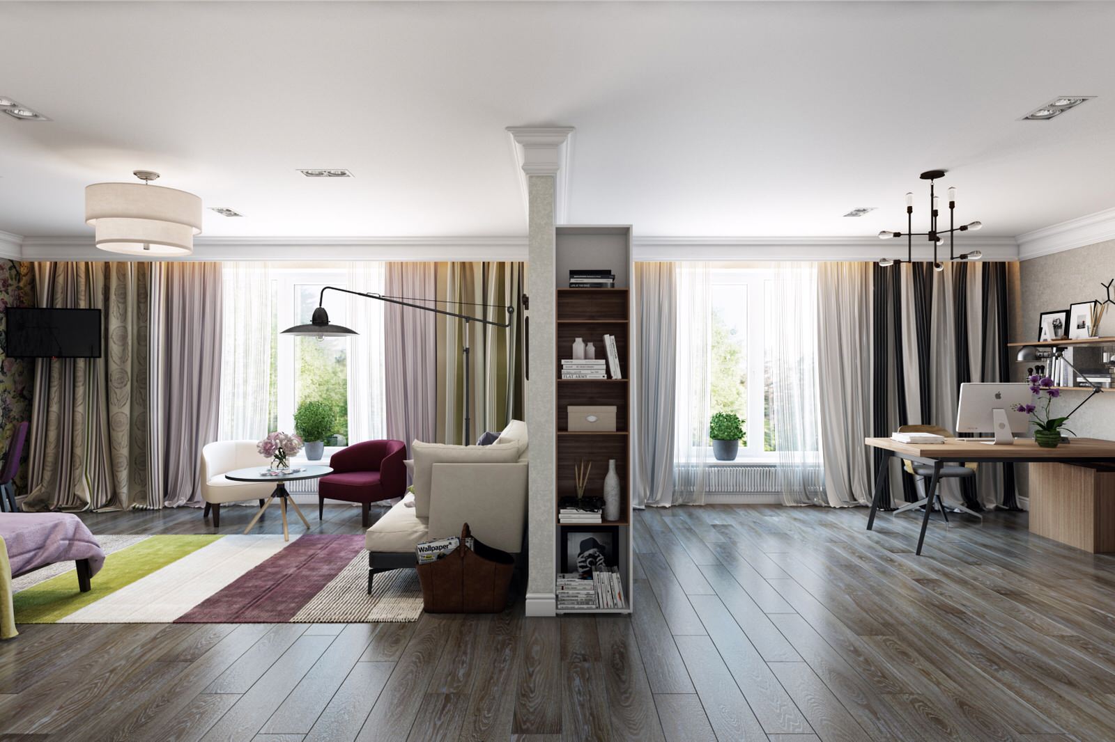 Спальная-кабинет