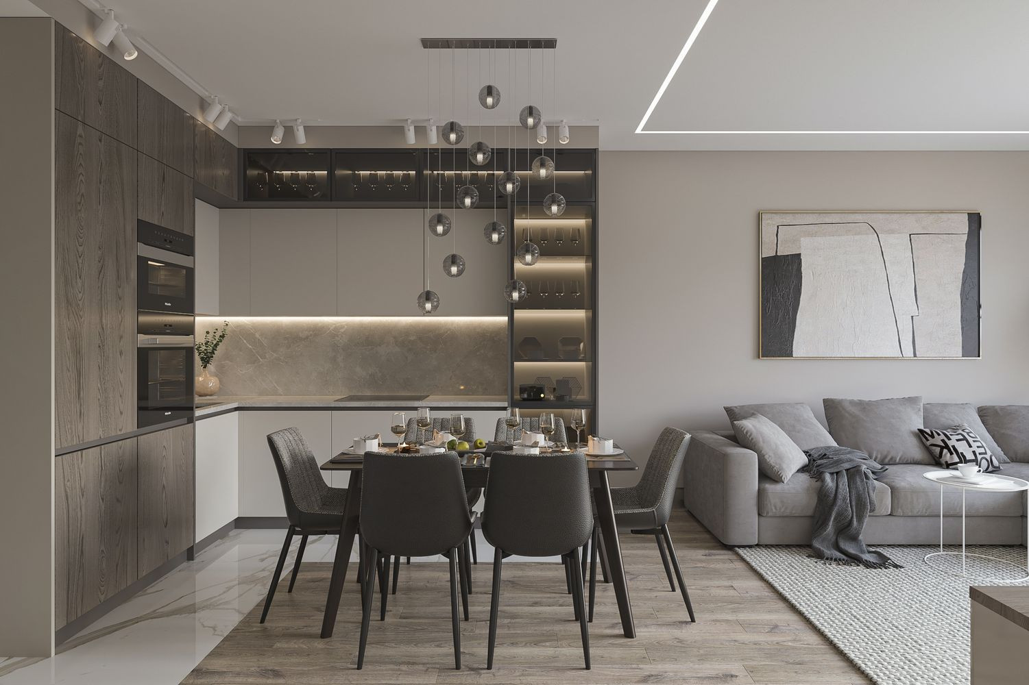ДИЗАЙН ИНТЕРЬЕРА КВАРТИРЫ В ЖК SKY HOUSE 66 КВ.М