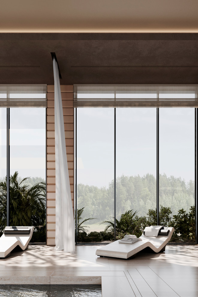 Дизайн проект частного бассейна и спа зоны