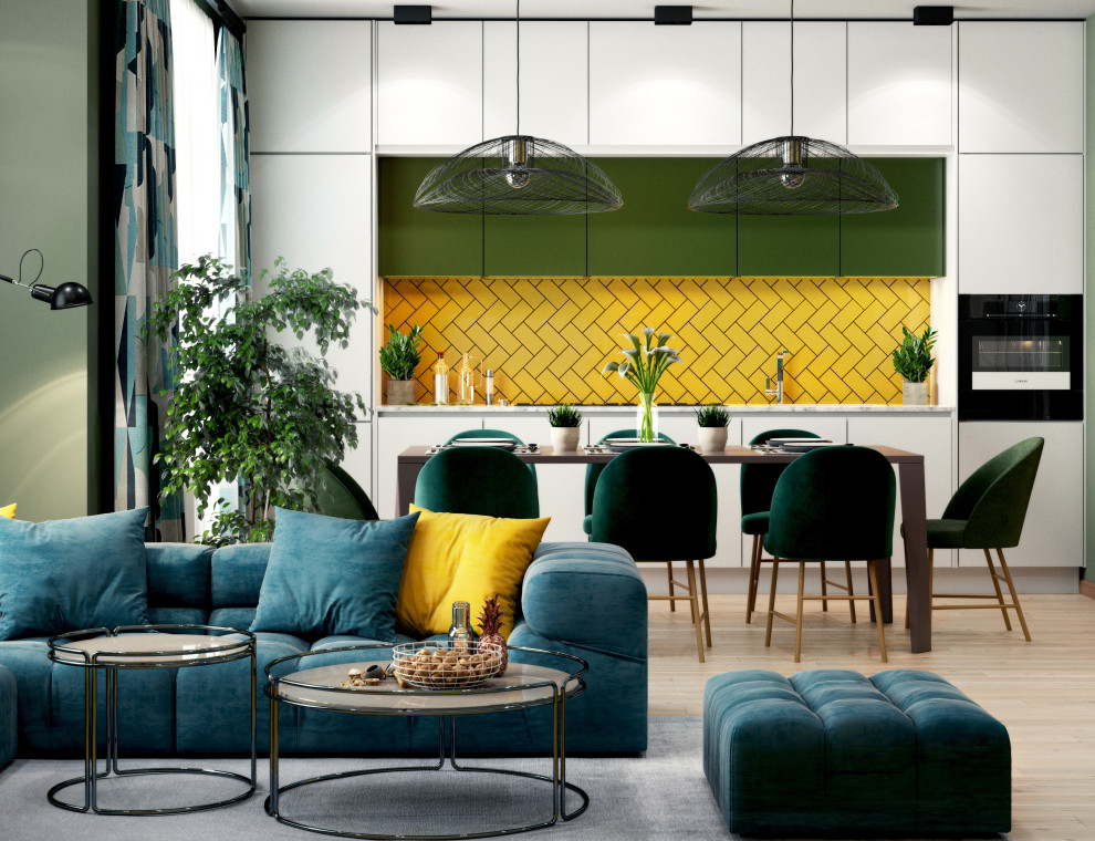 Обложка проекта: Яркая квартира для молодой пары