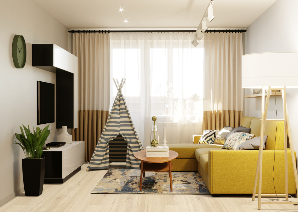 Светлая и лаконичная квартира для семьи с двумя детьми