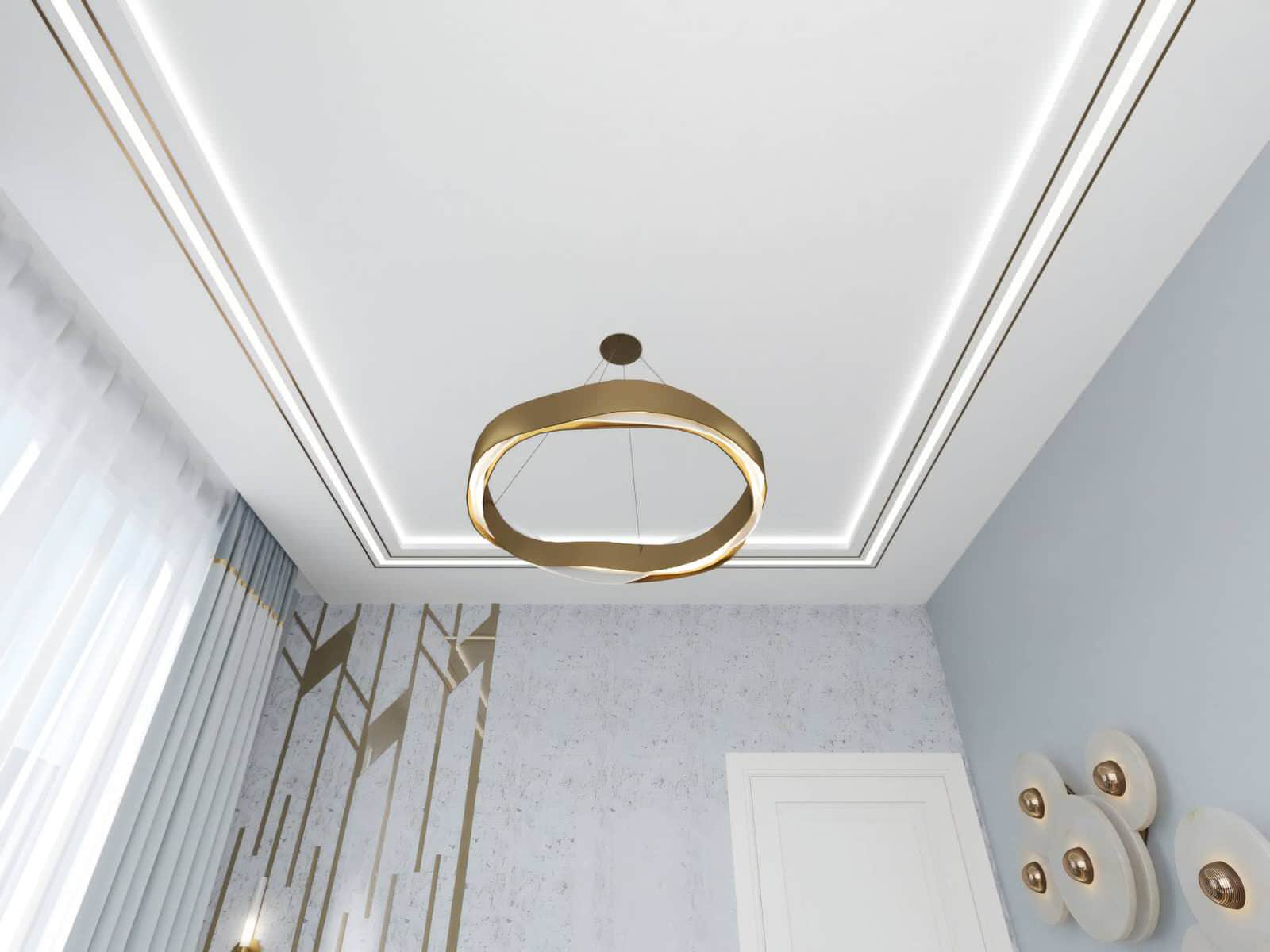 Дизайн и ремонт квартиры на Золоторожском Валу — Золотой акцент