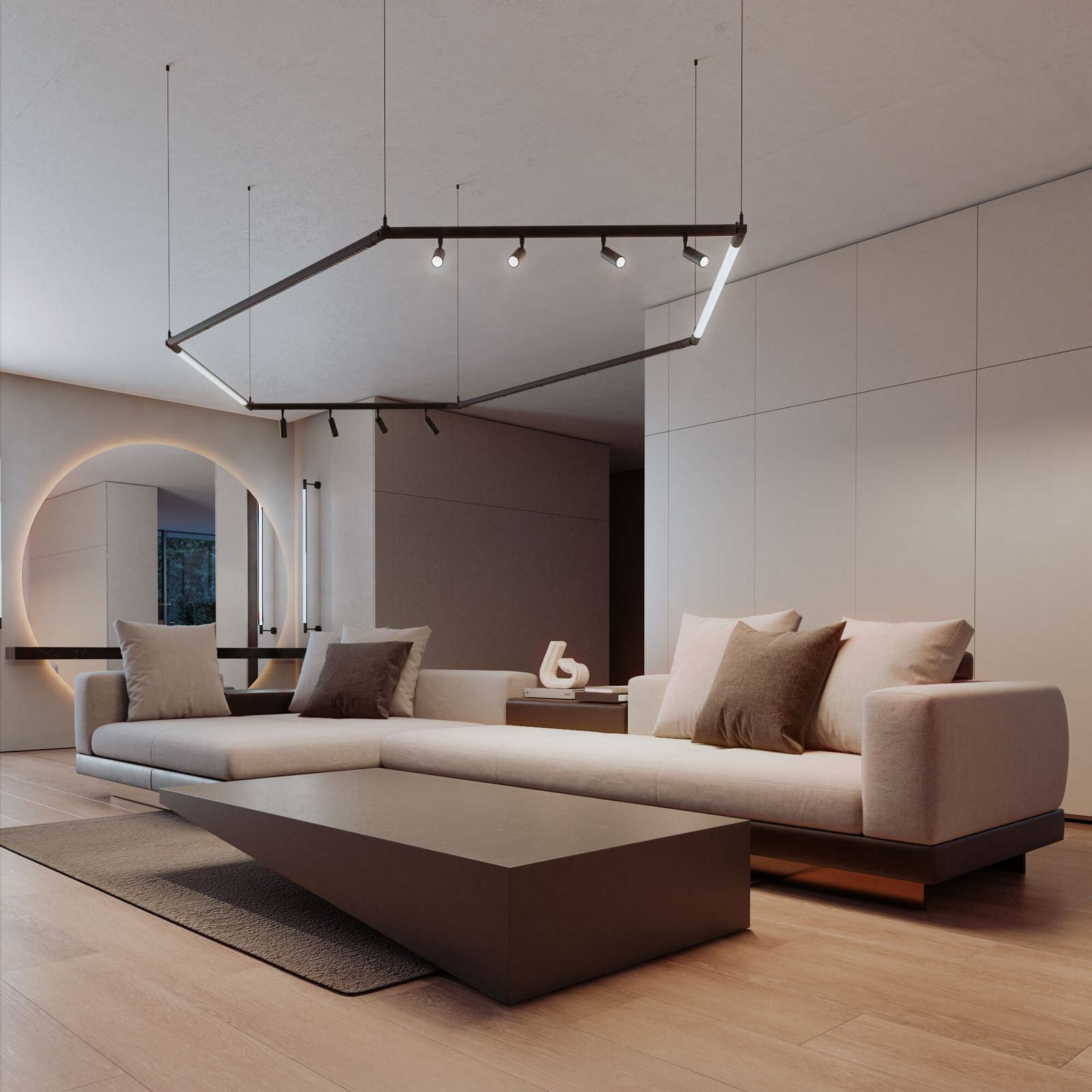 Светодиодный модуль для трековой системы Module System 18W 3000K черный