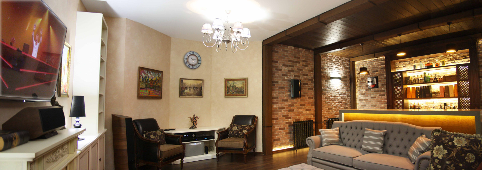 Бар с кинотеатром в частном доме