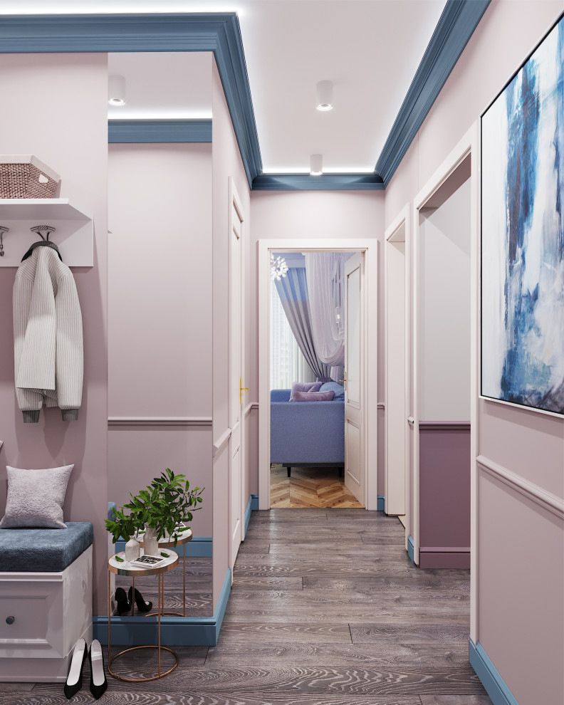 Дизайн-проект 2-х комнатной квартиры 55 м кв, в неоклассическом стиле