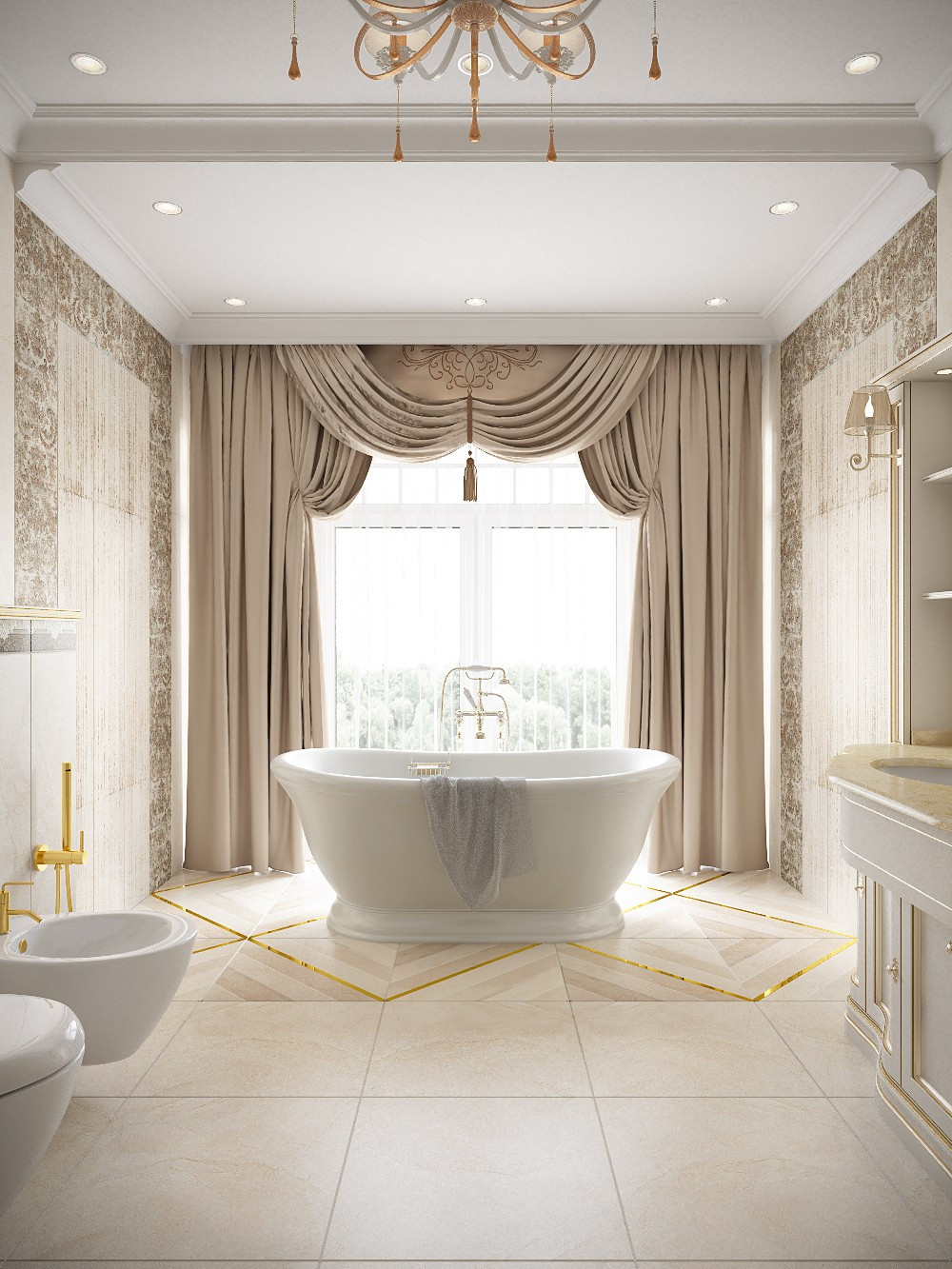 Дом в классическом стиле, посёлок Заостровье, Калининградская область