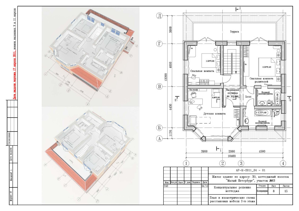 Проект дома в КП " Малый Петербург "