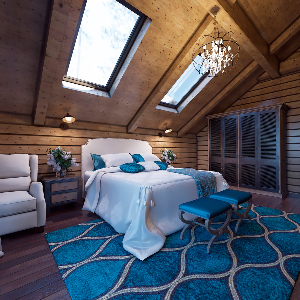 Интерьер загородного дома из бруса