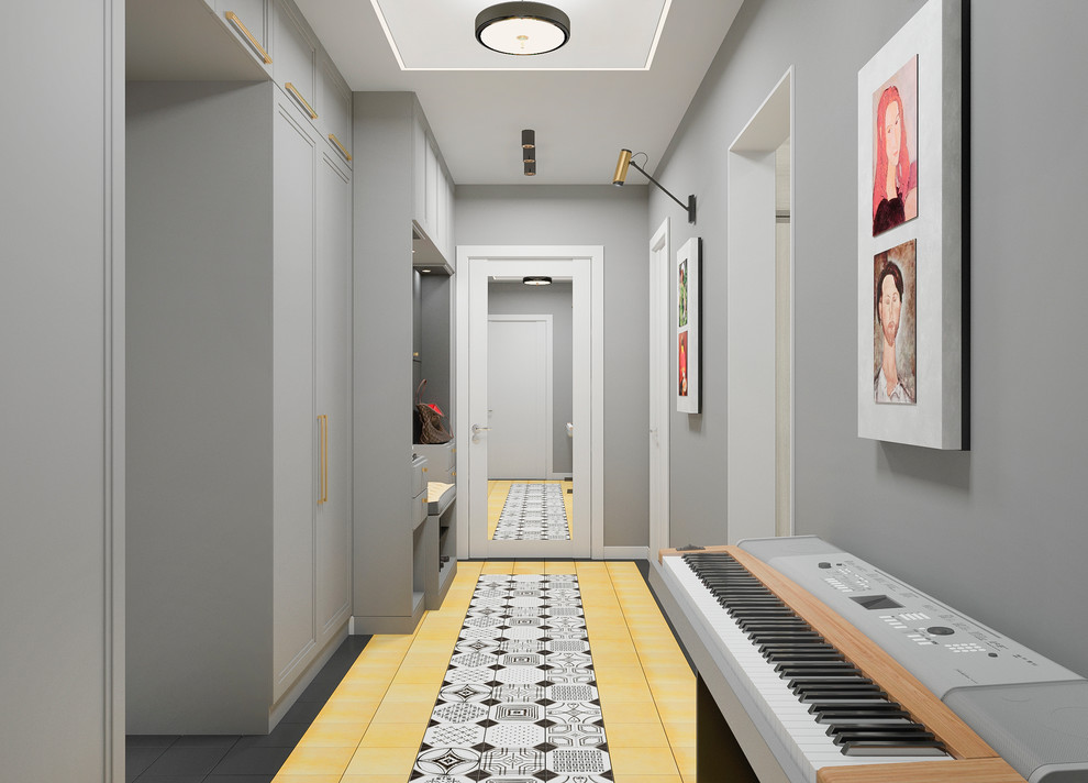 Квартира в сером цвете