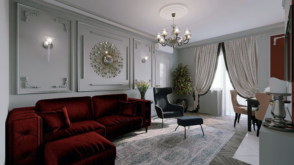 Проект трех комнатной квартиры в 100м2