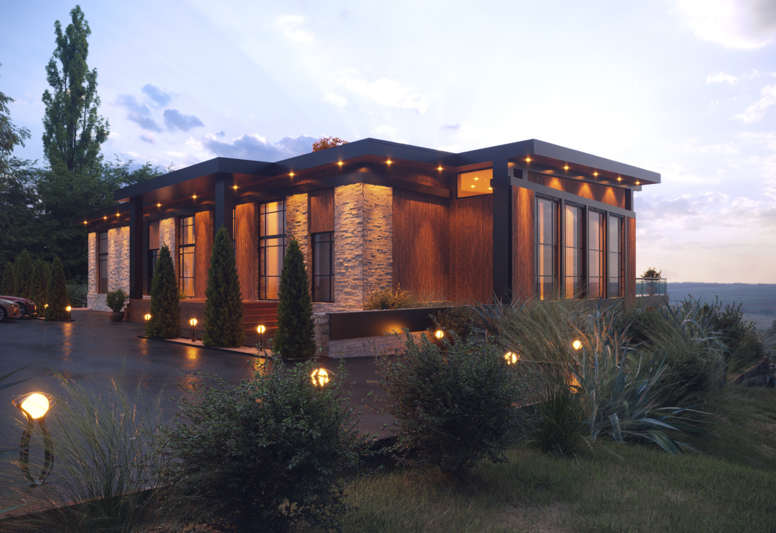 Проект частный резиденции Square