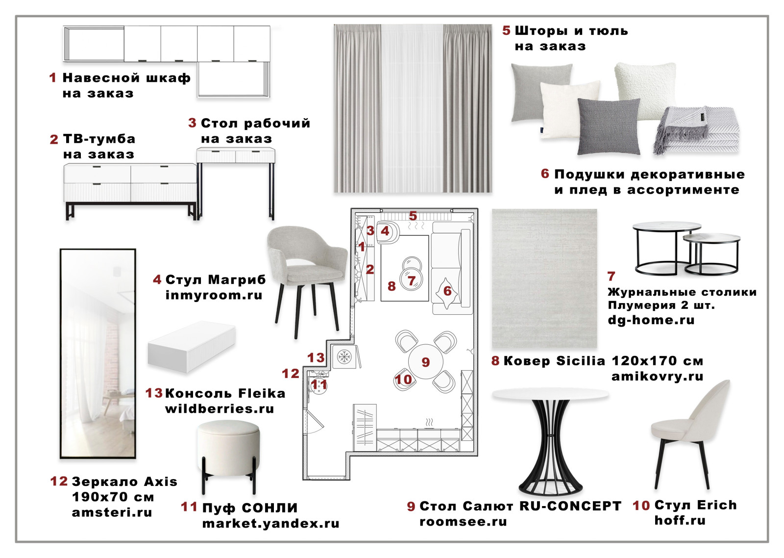 Обложка проекта: Подбор и проектирование мебели, декорирование интерьера квартиры с ремонтом