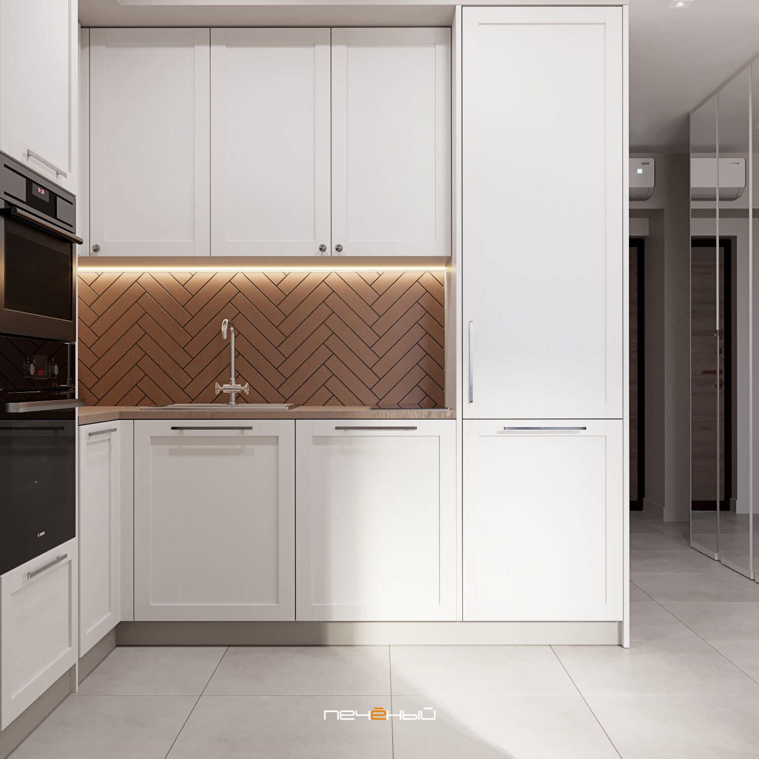 2023 Дизайн студии в современном стиле, 27 м2, Москва, Резиденция Сокольники