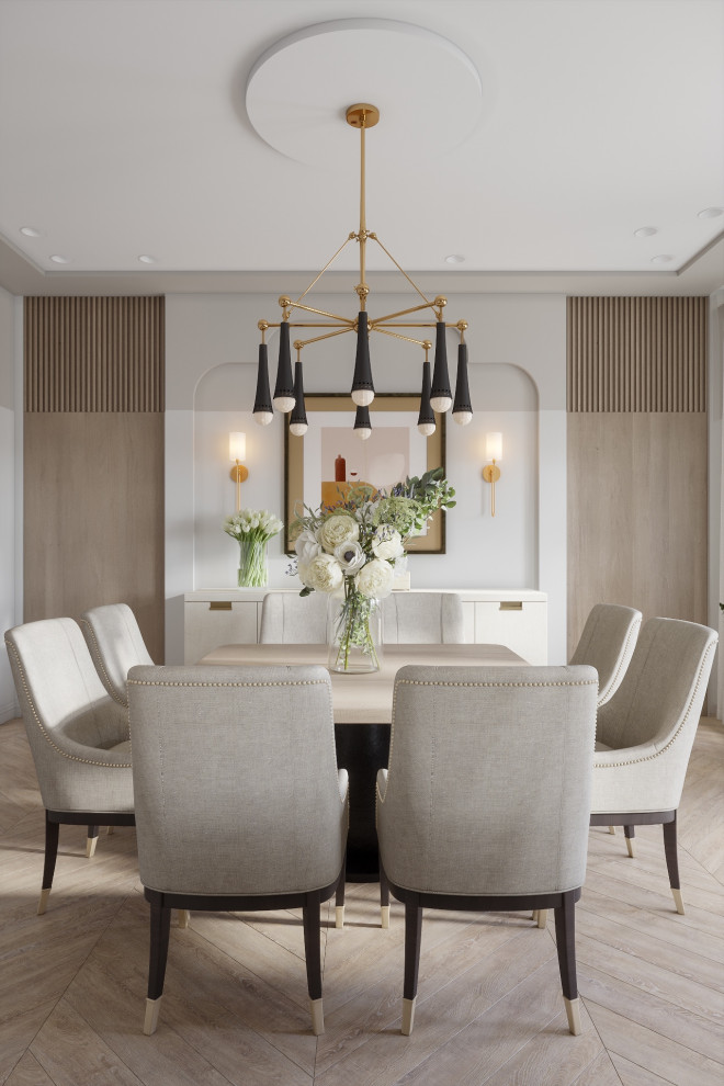 Гостиная, объединенная со столовой