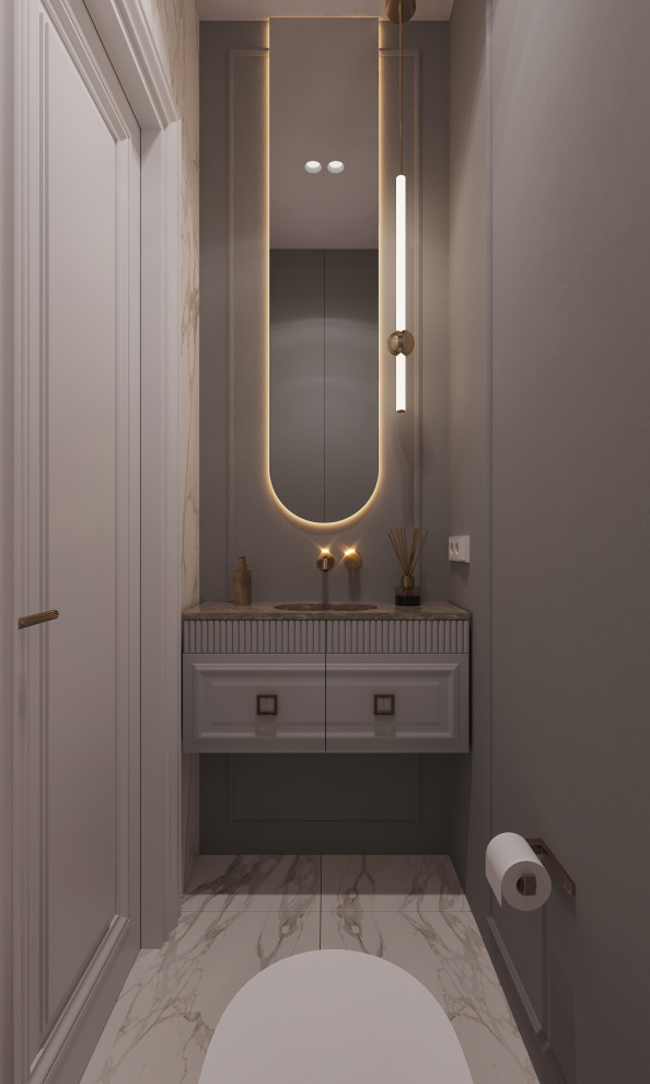 Дизайн небольшого гостевого санузла 1,7м2