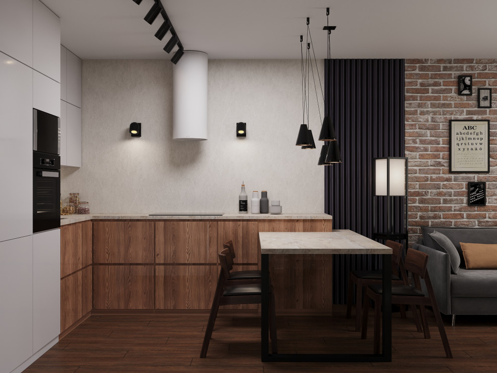 Квартира с элементами лофта