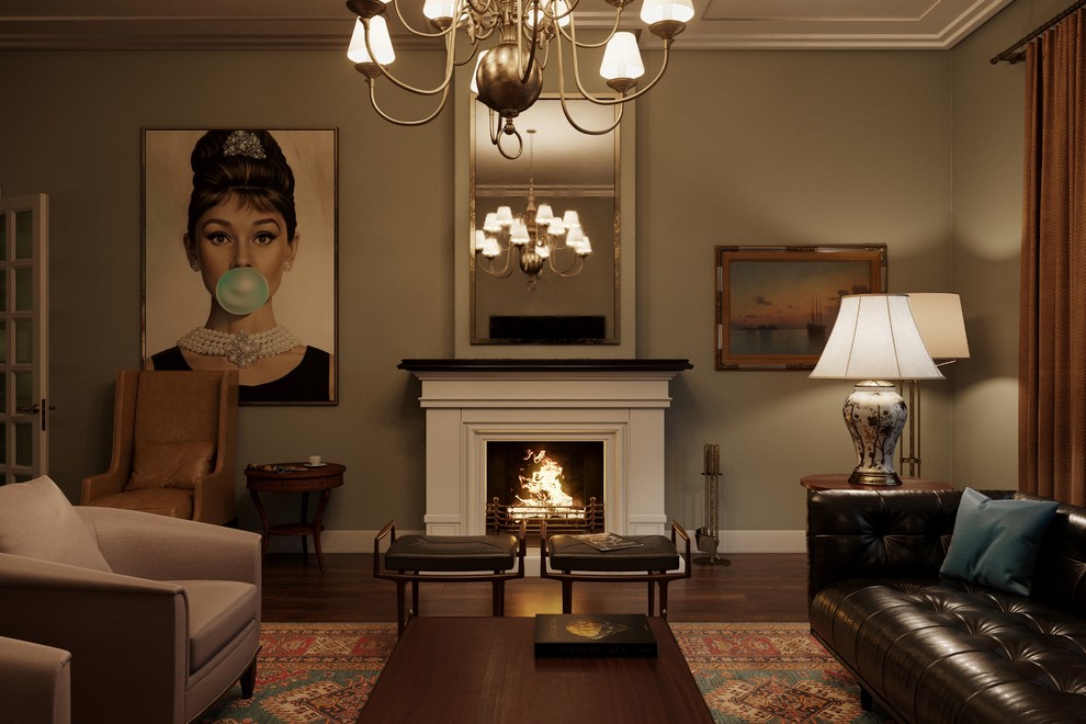 Дизайн-проект загородного дома в стиле Тиффани