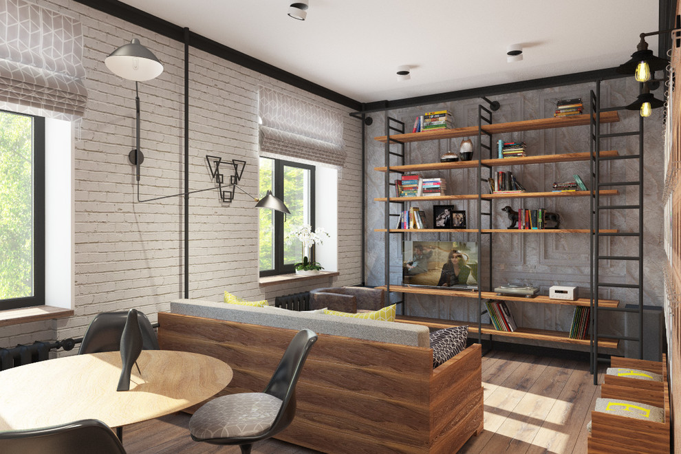 Гостиная в стиле Лофт