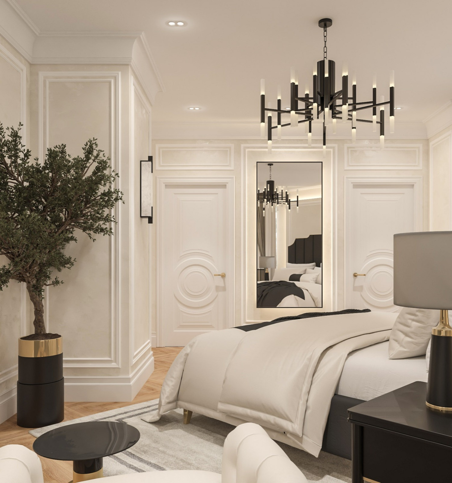 Обложка проекта: Интерьер Мужской мастер - спальни . Таунхаус КП "Образцово