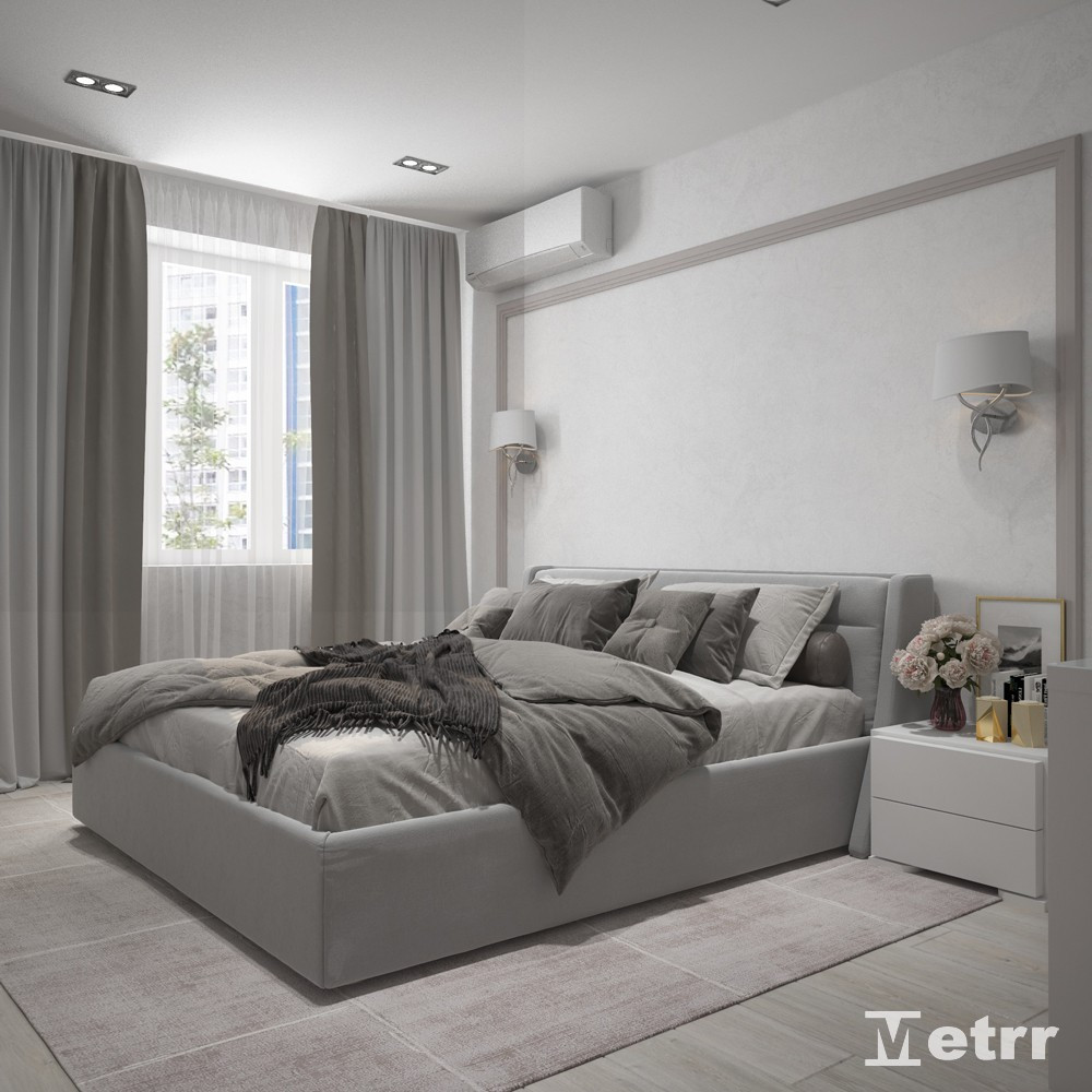 Дизайн - проект двухкомнатной квартиры S=70m2 на Арцыбушевской