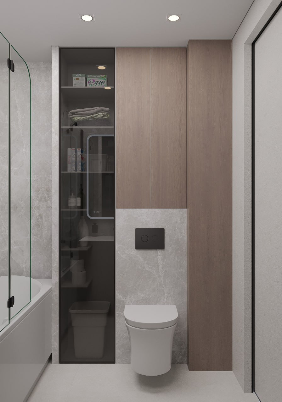 Однокомнатная квартира в стиле минимализм