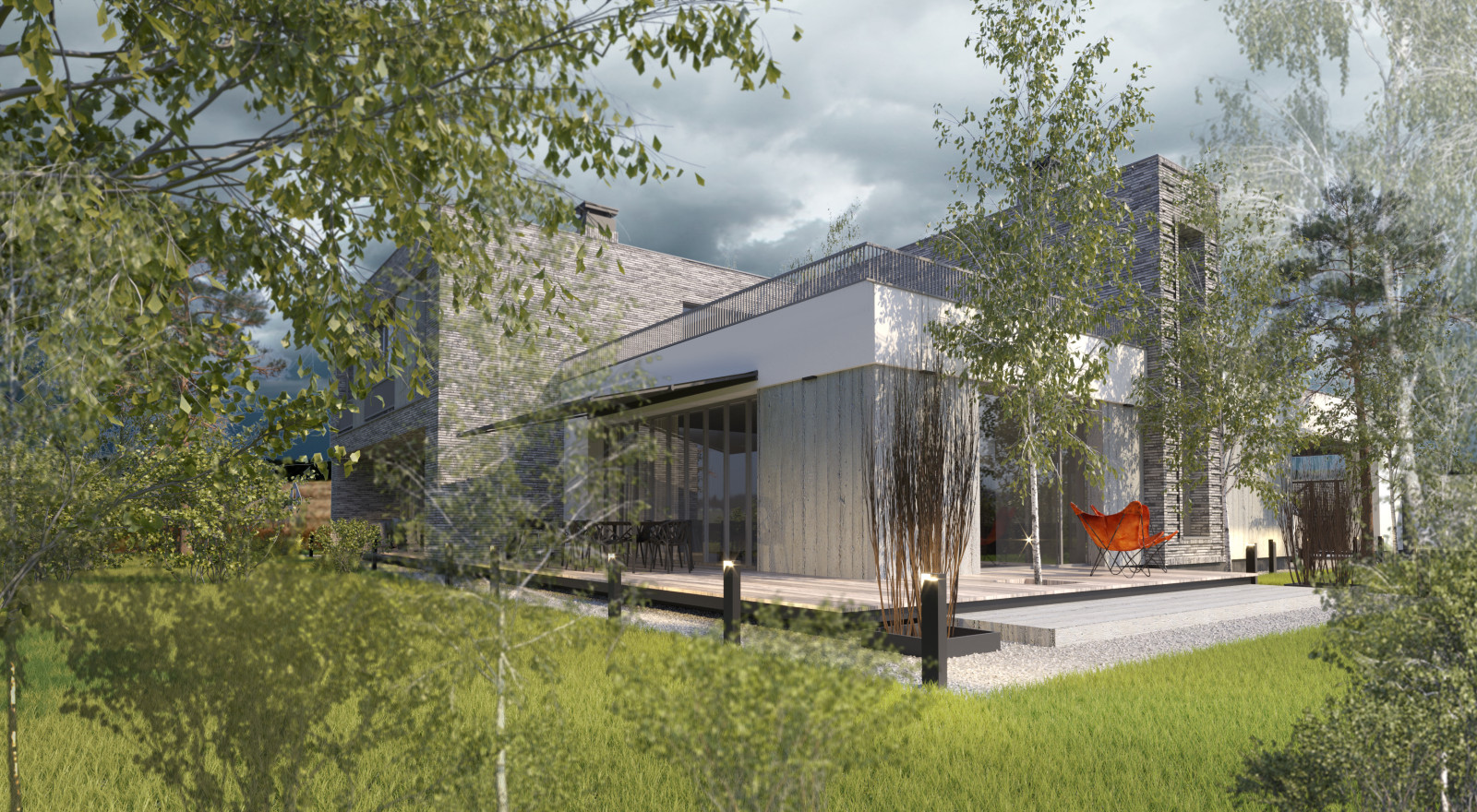 Дом с эксплуатируемой кровлей