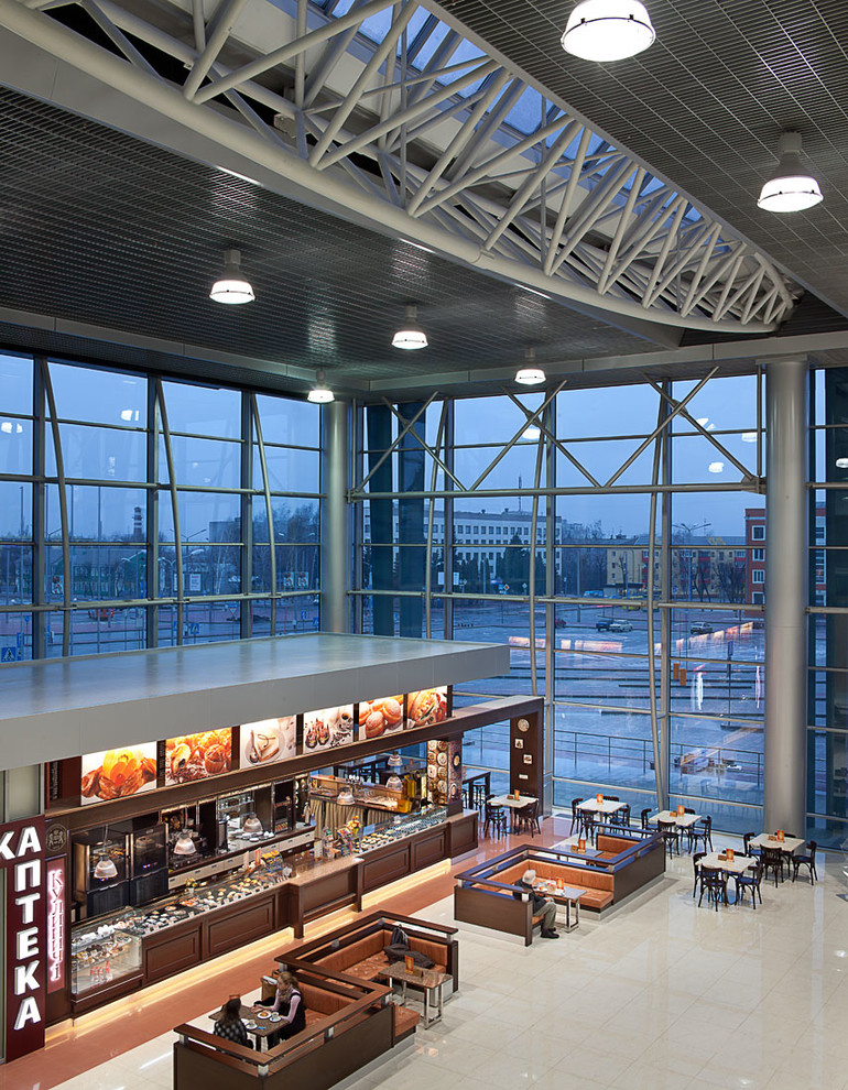 Обложка проекта: кафе и зона отдыха