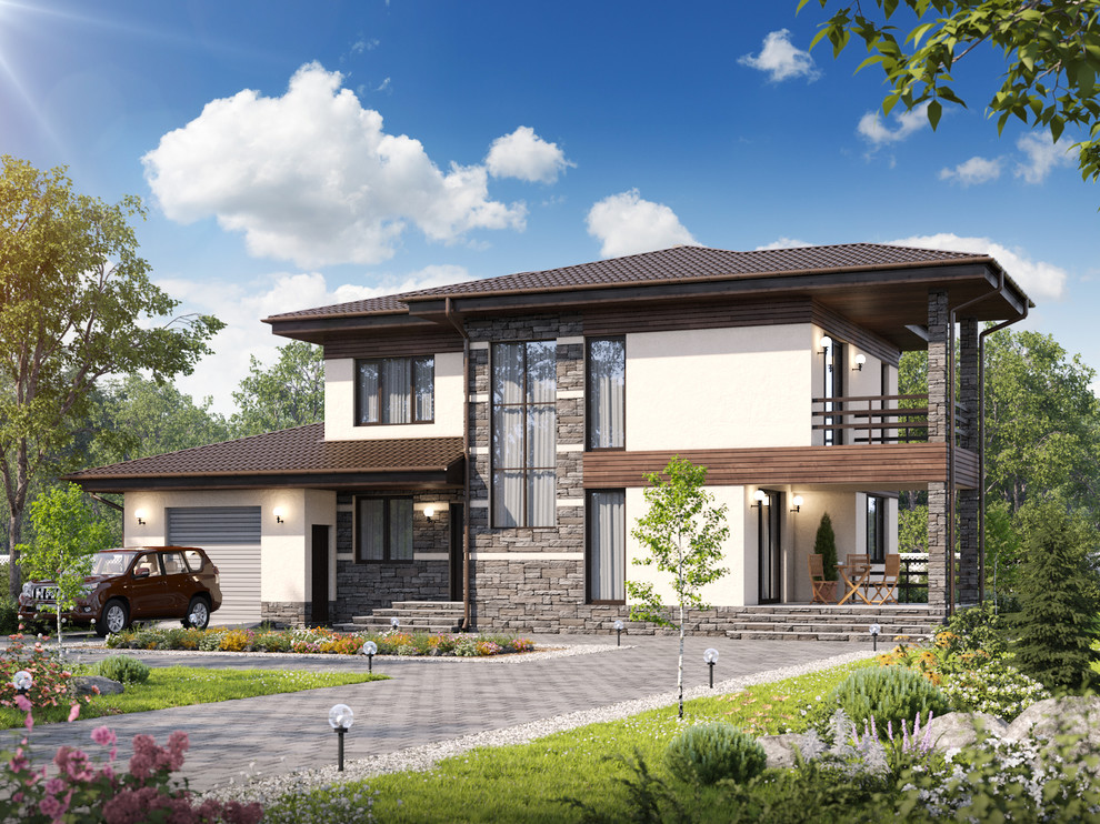 Обложка проекта: Роббинс - 216 кв.м - в современном Европейском стиле