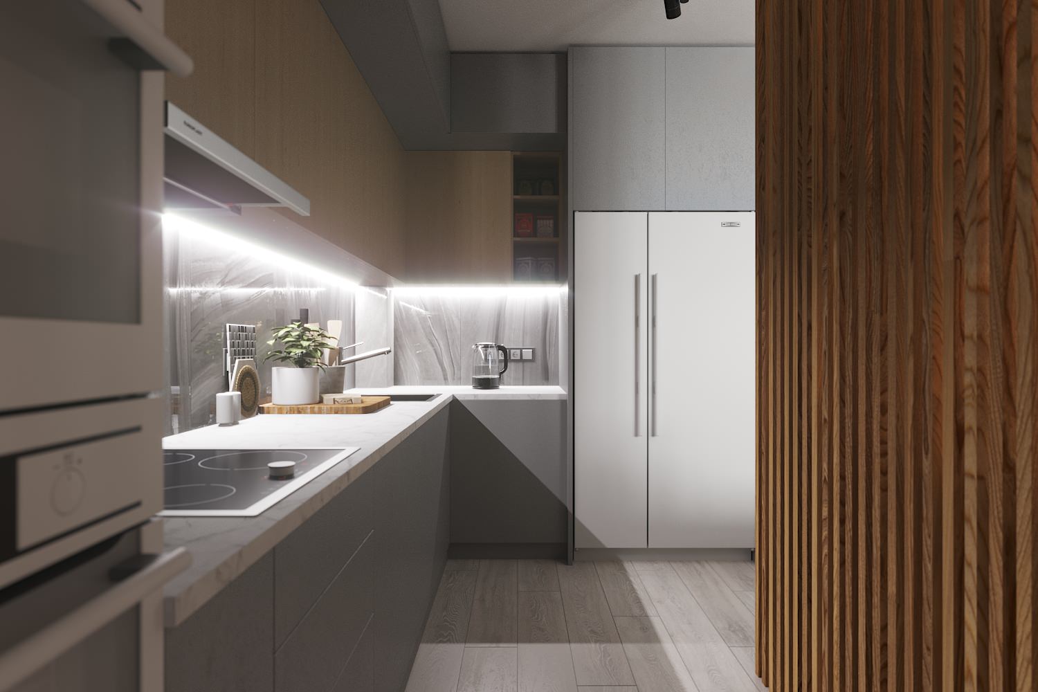 Светлый, воздушный интерьер в спокойных цветах