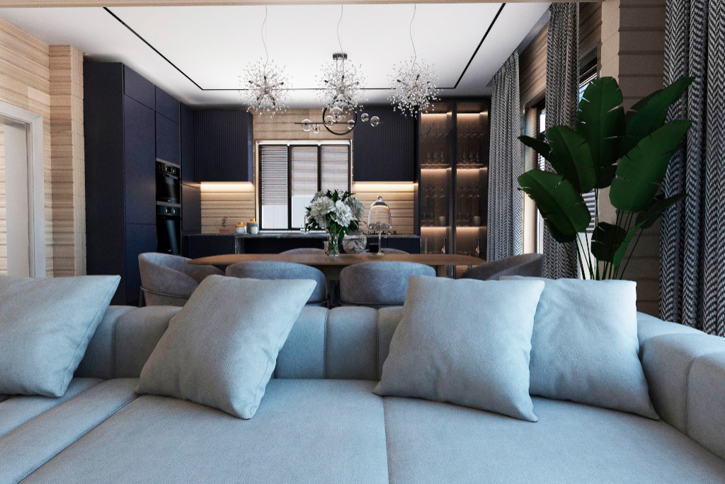 Дом из бруса в ЭКО стиле