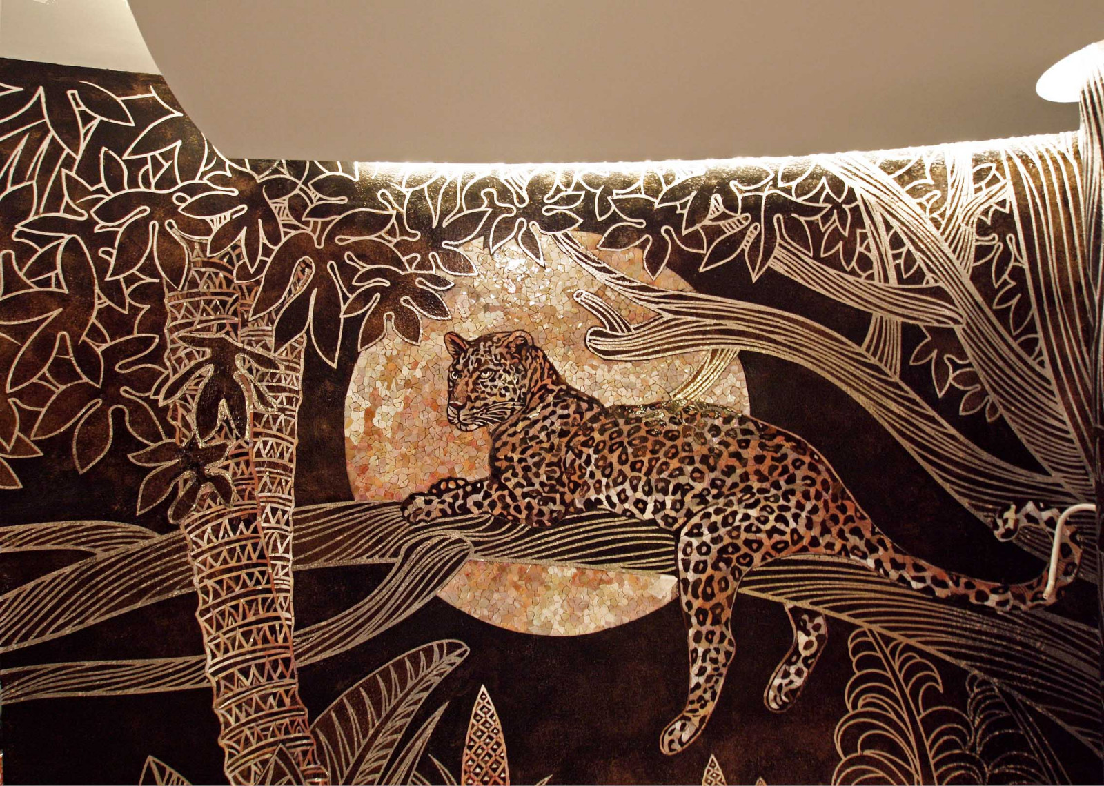 Мозаичное панно Джунгли (фрагмент)