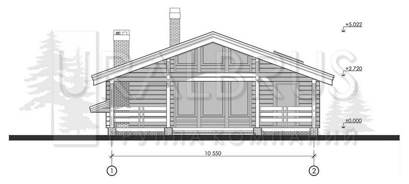 Проект бани Д 060