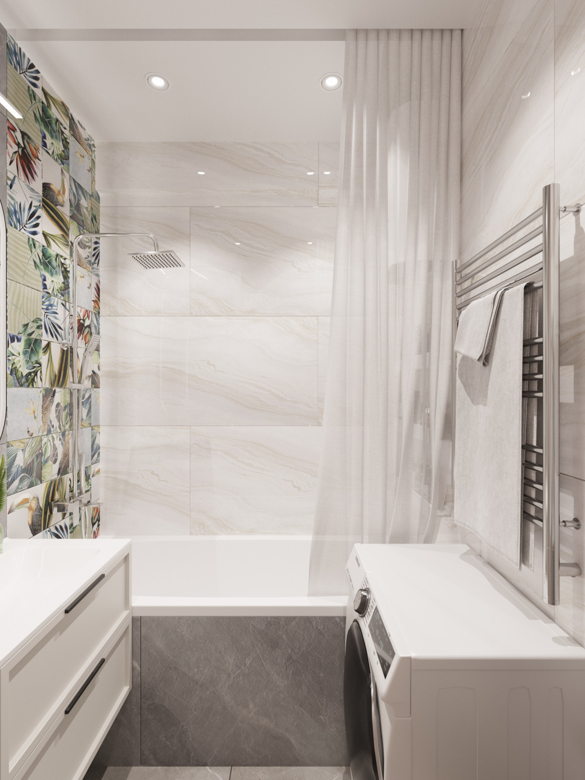 Дизайн проект квартиры 90 м2 с детской комнатой