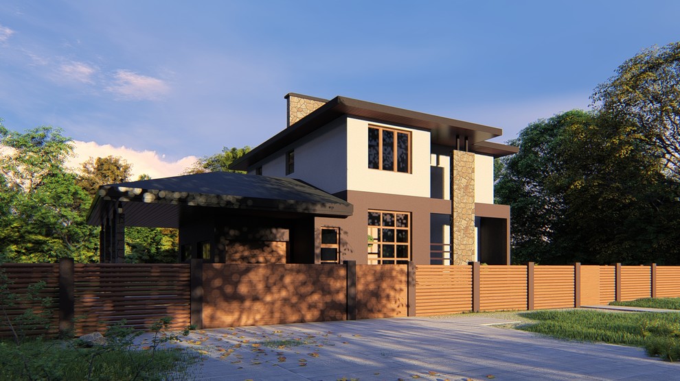 Проект 2-этажного жилого дома в г. Пермь, S=193,9 кв.м