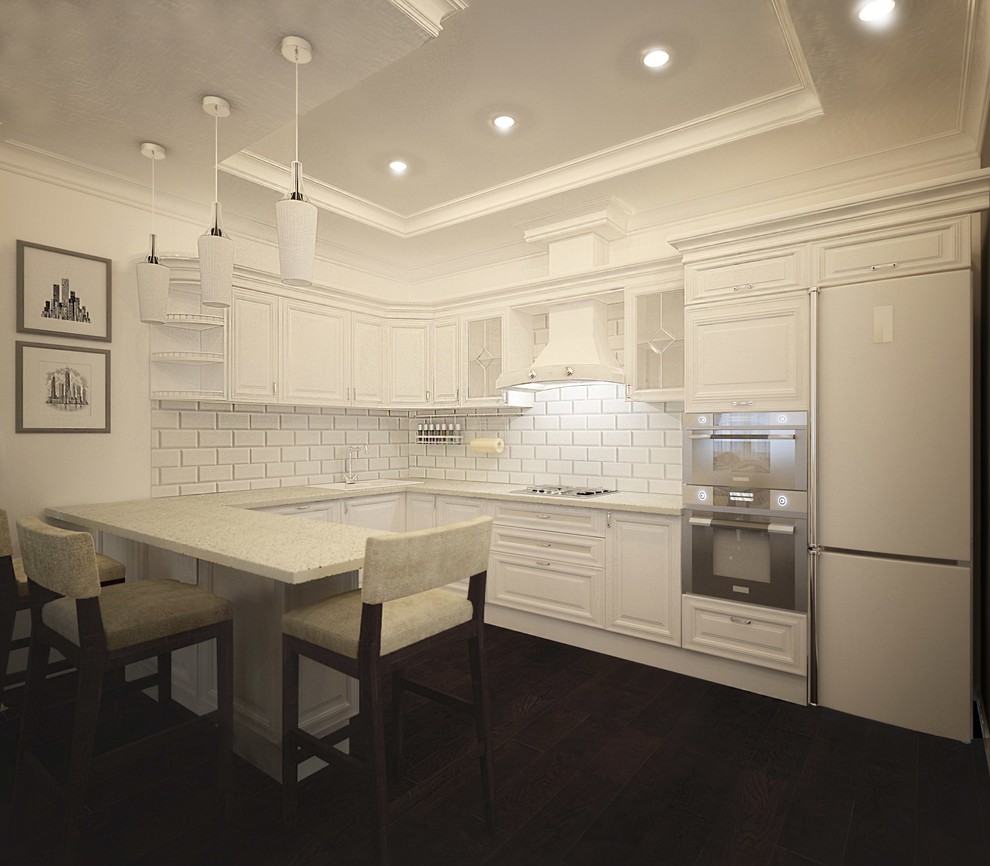 Обложка проекта: Дизайн-проект интерьера кухни-столовой