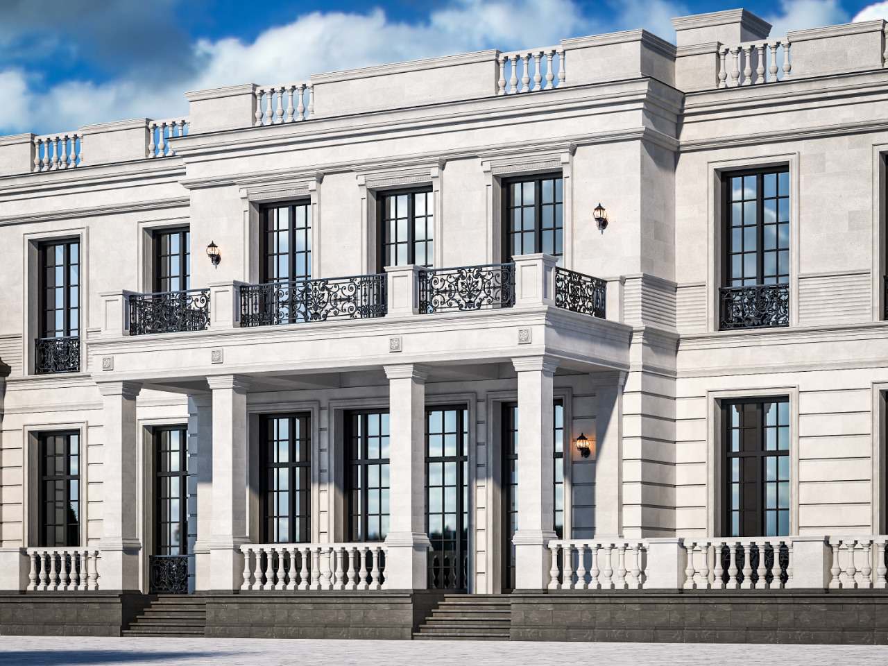 Фасад из дагестанского камня