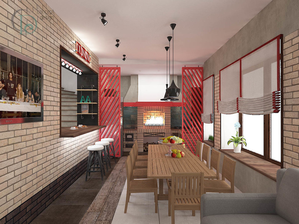 Яркий  смелый лофт