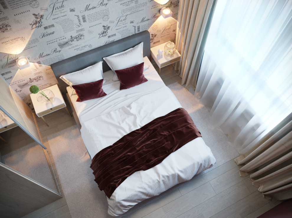 Подмосковная квартира наполненная солнечным, почти южным теплом